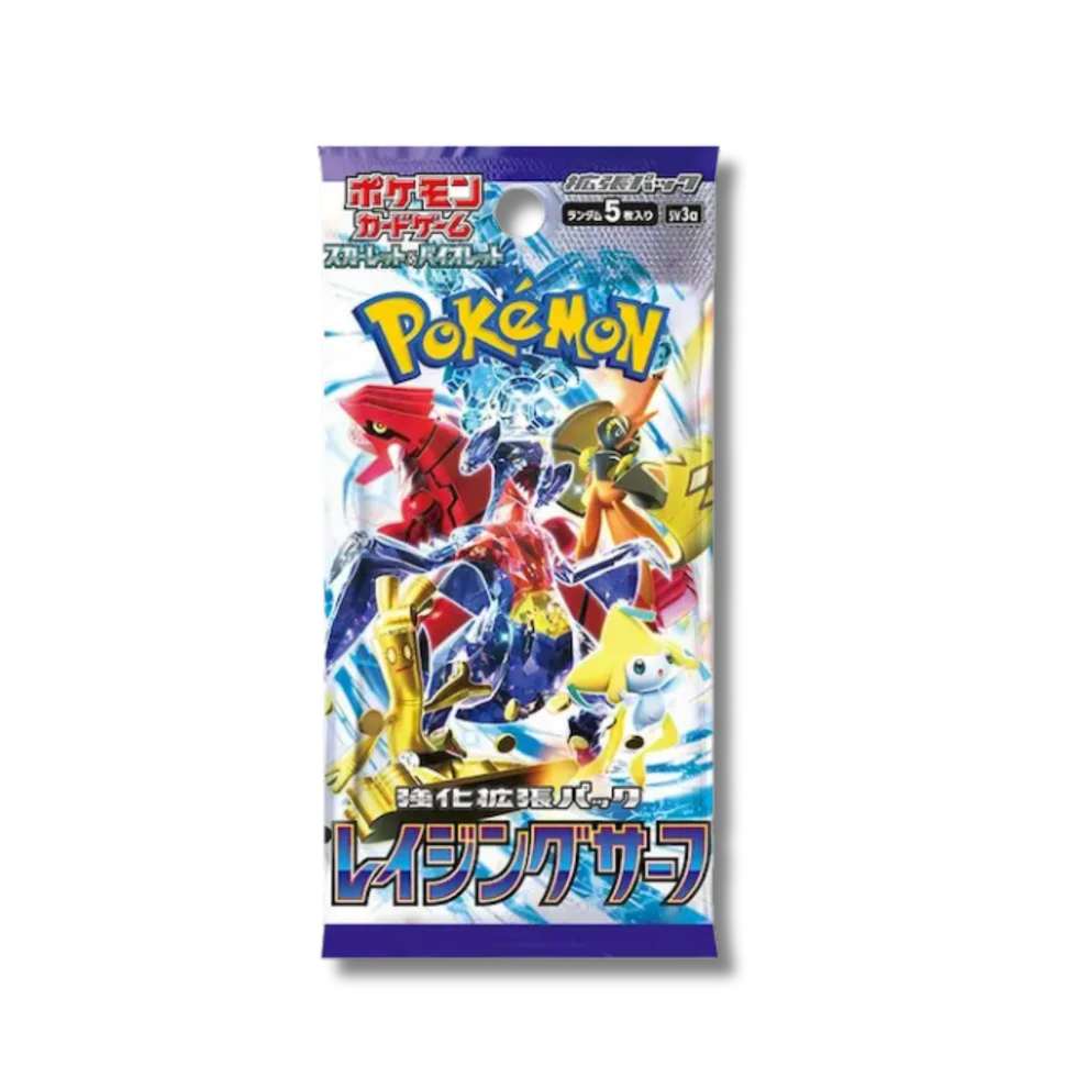 🌊 Bustina Singola Pokémon Card Game – “Rasing Surf” 🇯🇵