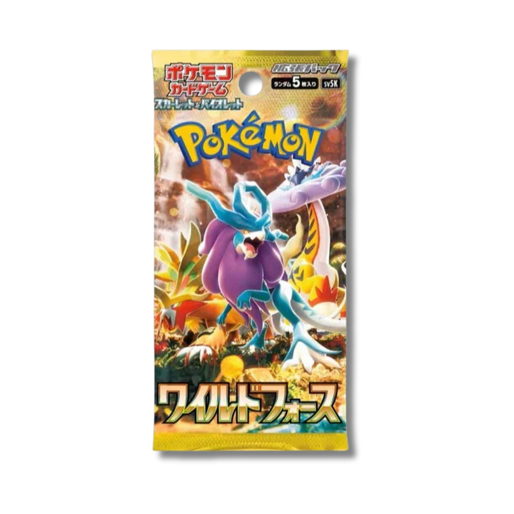 🌿 Bustina Singola Pokémon Card Game – “Wild Force” 🇯🇵