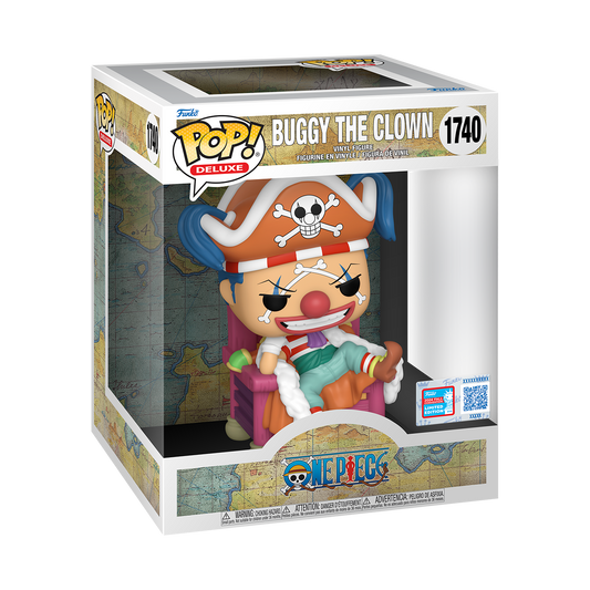 ONE PIECE - POP FUNKO DELUXE VINYL FIGURE 1740 BUGGY 15CM CARTOOMICS 2024 EXCL