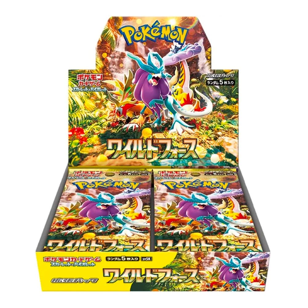 Box 30 Buste Giapponesi – Wild Force – Carte da Collezione Pokémon Sigillate 🇯🇵