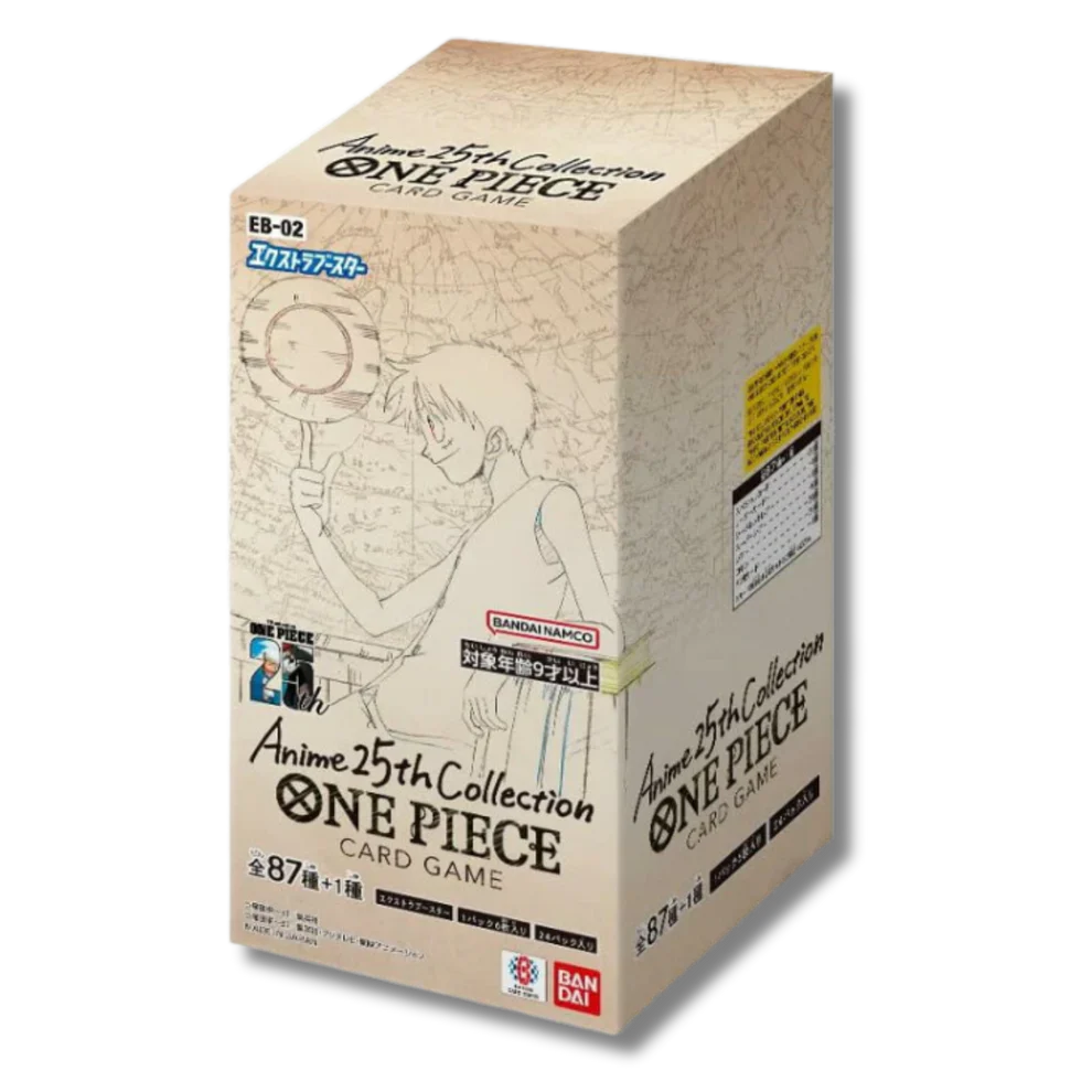 Box 24 Buste Giapponesi – EB 02 “Anime 25th Collection” – Carte da Collezione One Piece Sigillate 🇯🇵
