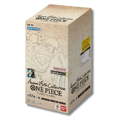 Box 24 Buste Giapponesi – EB 02 “Anime 25th Collection” – Carte da Collezione One Piece Sigillate 🇯🇵