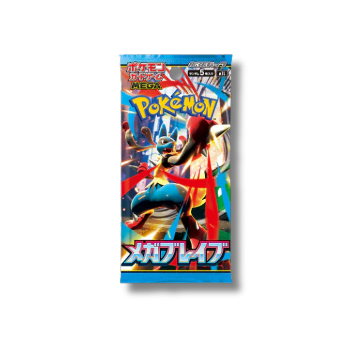 🛡️ Bustina Singola Pokémon Card Game – “Mega Brave” 🇯🇵